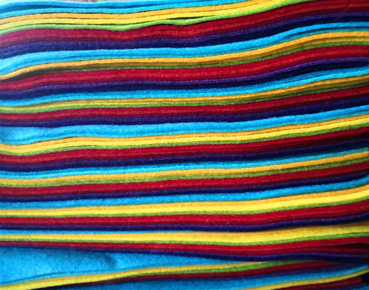 1MM SOFT COLORFUL POLYESTER FELT SHEET