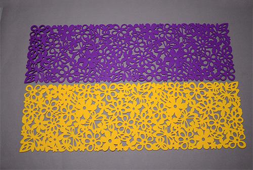 3MM LASER CUTTING FELT TABLE RUNNER, FELT PLACEMAT