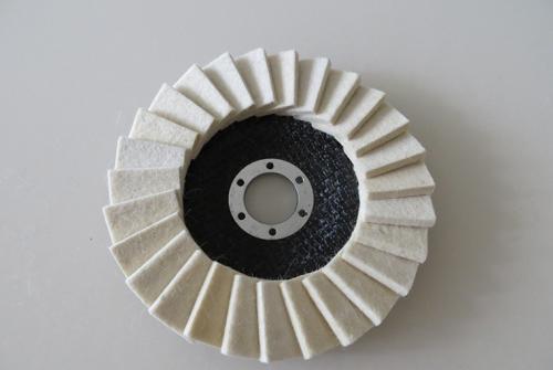 5 INCH WOOL FELT FLAP DISC